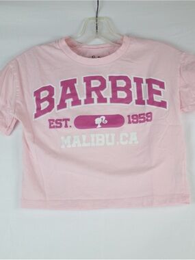 Barbie Pink Short Sleeve Graphic T-Shirt Girls Size 8